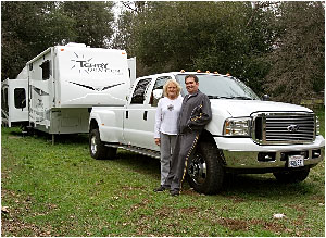 Sharon and Rich come to visit in their new Fifth Wheel!